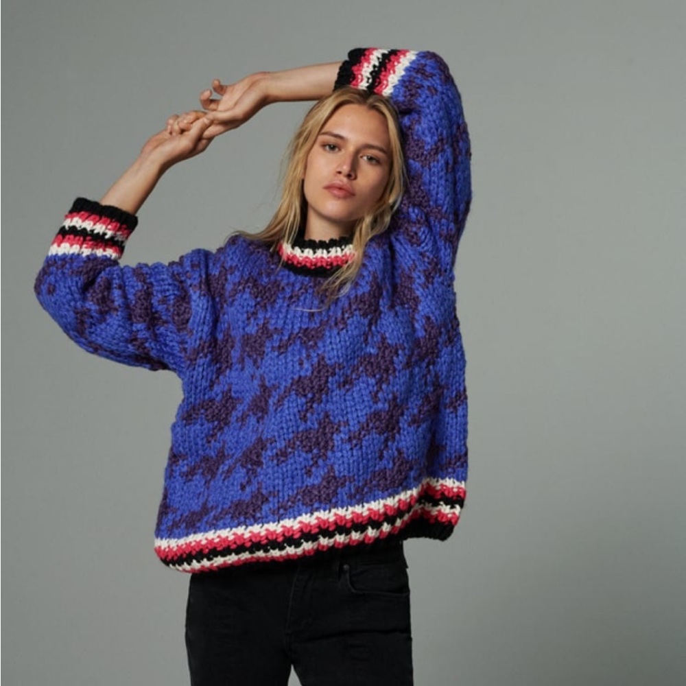 Zara Limited Edition Jacquard Knit Sweater - multicolor
